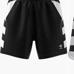 Adidas Black and White Sports Shorts